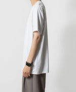 画像をギャラリービューアに読み込む, ATTACHMENT アタッチメントのCOTTON DOUBLE FACE SLIM FIT S/S TEE - WHITEの公式通販サイトsession福岡セレクトショップ
