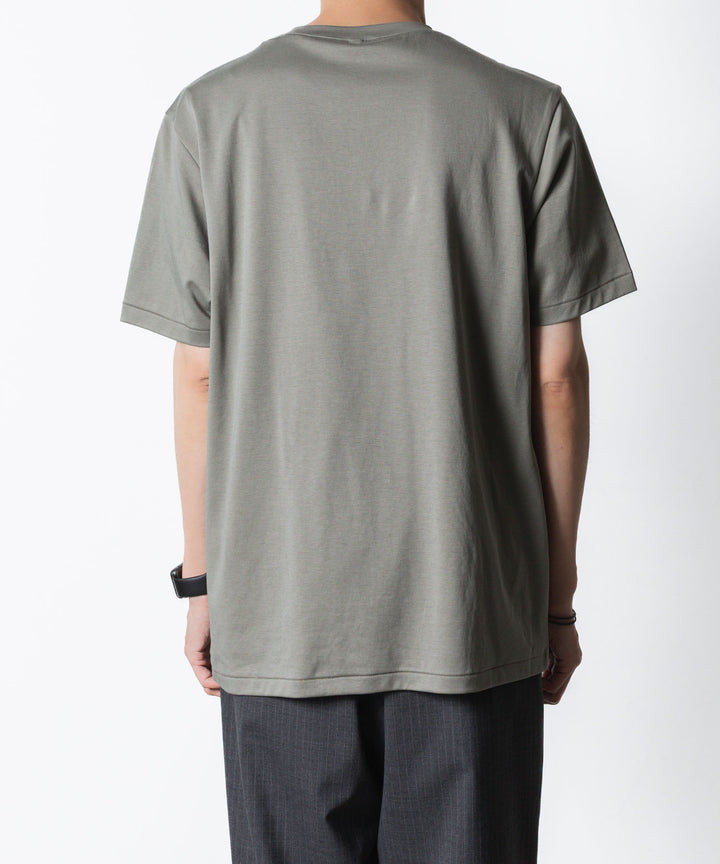 ATTACHMENT アタッチメントのCOTTON DOUBLE FACE SLIM FIT S/S TEE - L.KH GRAYの公式通販サイトsession福岡セレクトショップ