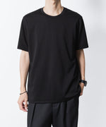 画像をギャラリービューアに読み込む, ATTACHMENT アタッチメントのCOTTON DOUBLE FACE SLIM FIT S/S TEE - BLACKの公式通販サイトsession福岡セレクトショップ
