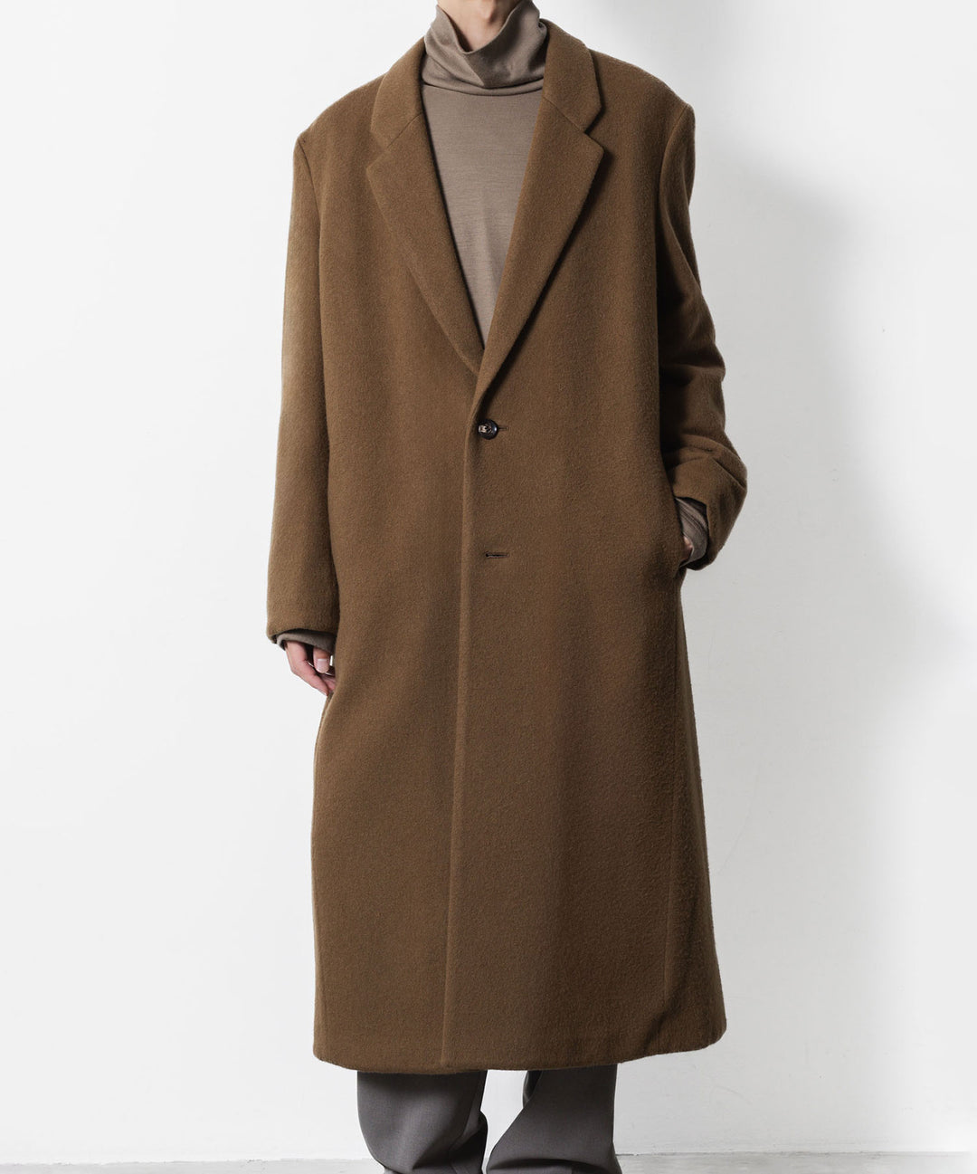 ATTACHMENT アタッチメントのWOOL SHAGGY PADDING CHESTER COAT - CAMELの公式通販サイトsession福岡セレクトショップ