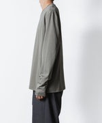 画像をギャラリービューアに読み込む, ATTACHMENT アタッチメントのCOTTON DOUBLE FACE SLIM FIT L/S TEE - L.KH GRAYの公式通販サイトsession福岡セレクトショップ
