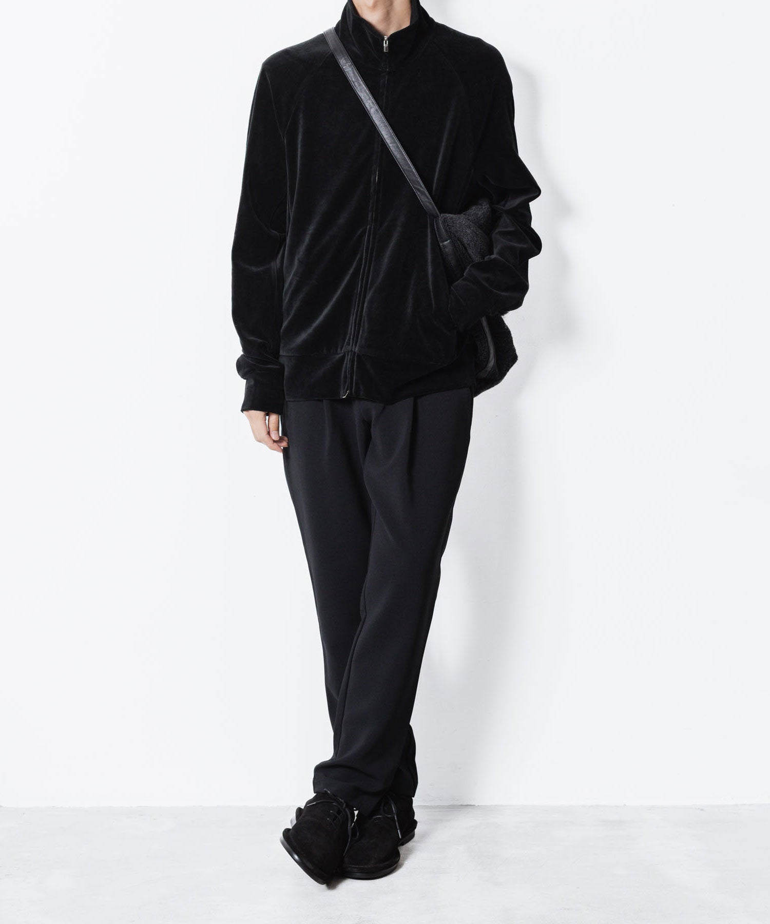 ATTACHMENT アタッチメントのPE STRETCH DOUBLE CLOTH REGULAR FIT EASY TROUSERS - BLACKの公式通販サイトsession福岡セレクトショップ