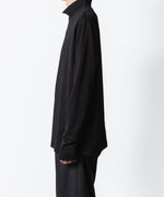 画像をギャラリービューアに読み込む, ATTACHMENT アタッチメントのCOTTON DOUBLE FACE SLIM FIT HIGHNECK L/S TEE - BLACKの公式通販サイトsession福岡セレクトショップ
