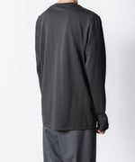 画像をギャラリービューアに読み込む, ATTACHMENT アタッチメントのCOTTON DOUBLE FACE SLIM FIT L/S TEE - D.GRAYの公式通販サイトsession福岡セレクトショップ

