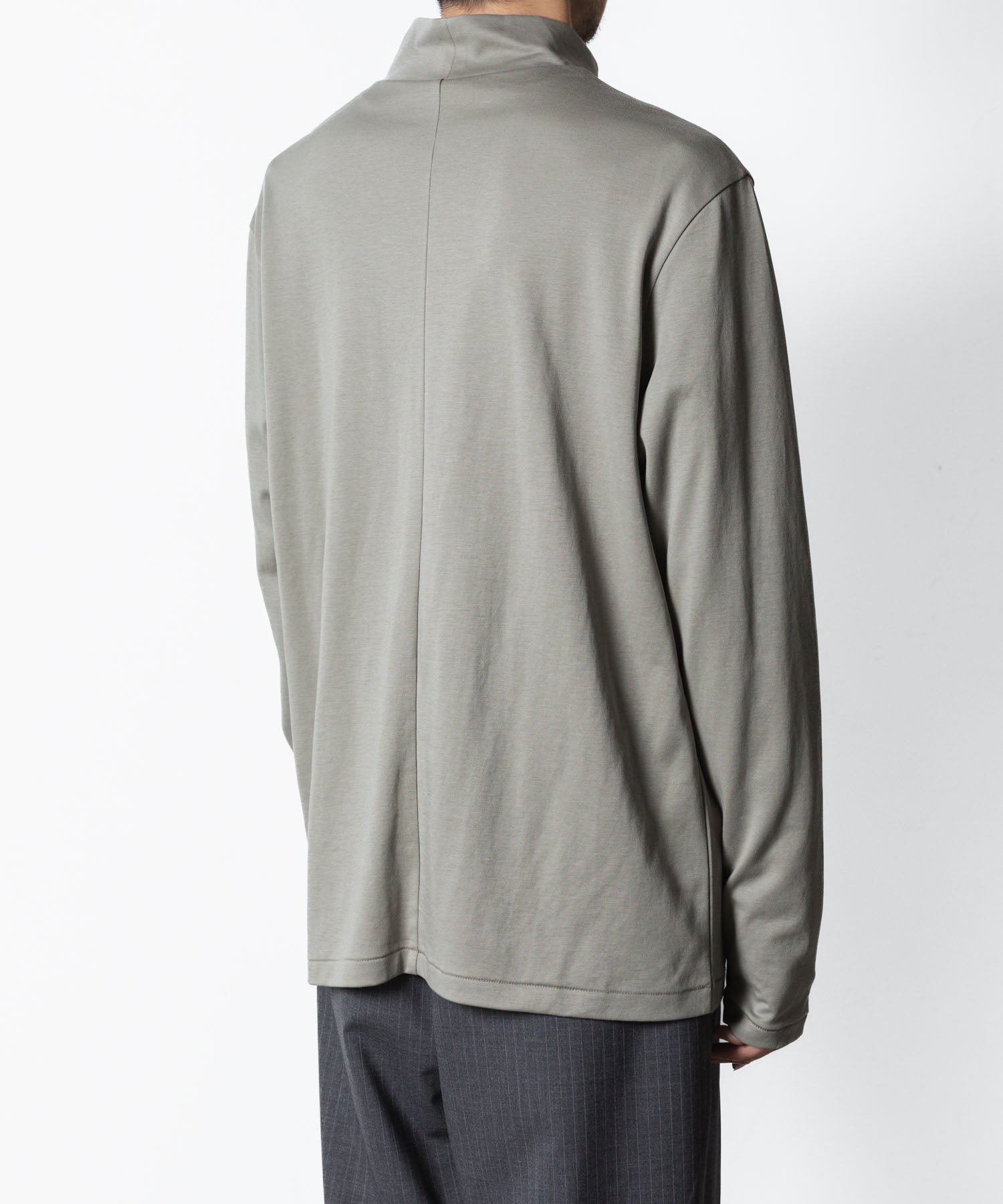 ATTACHMENT アタッチメントのCOTTON DOUBLE FACE SLIM FIT HIGHNECK L/S TEE - L.KH GRAYの公式通販サイトsession福岡セレクトショップ