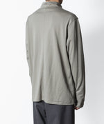 画像をギャラリービューアに読み込む, ATTACHMENT アタッチメントのCOTTON DOUBLE FACE SLIM FIT HIGHNECK L/S TEE - L.KH GRAYの公式通販サイトsession福岡セレクトショップ
