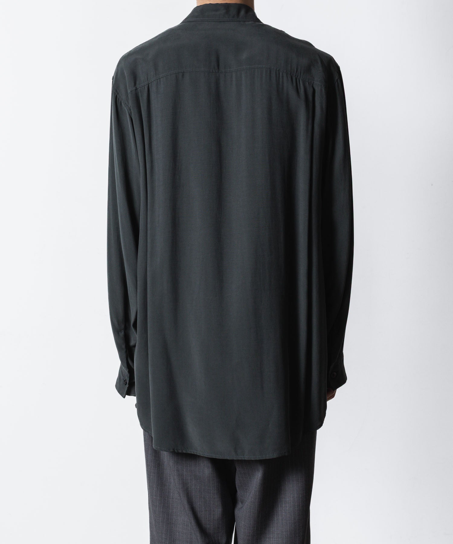 ATTACHMENT アタッチメントのCU/RY FIBRIL TAFFETA PATCH POCKET L/S SHIRT - D.GRAYの公式通販サイトsession福岡セレクトショップ