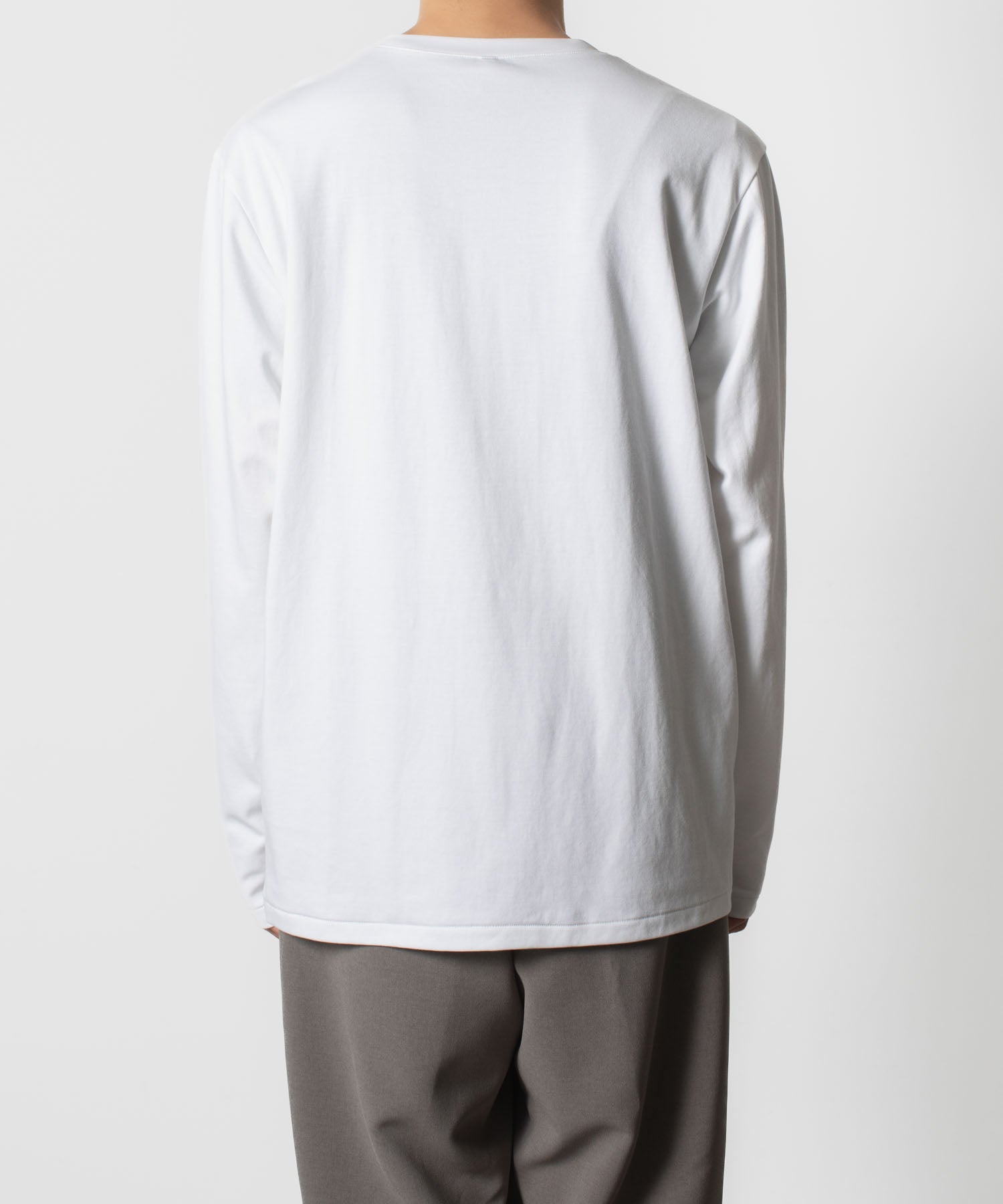 ATTACHMENT アタッチメントのCOTTON DOUBLE FACE SLIM FIT L/S TEE - WHITEの公式通販サイトsession福岡セレクトショップ
