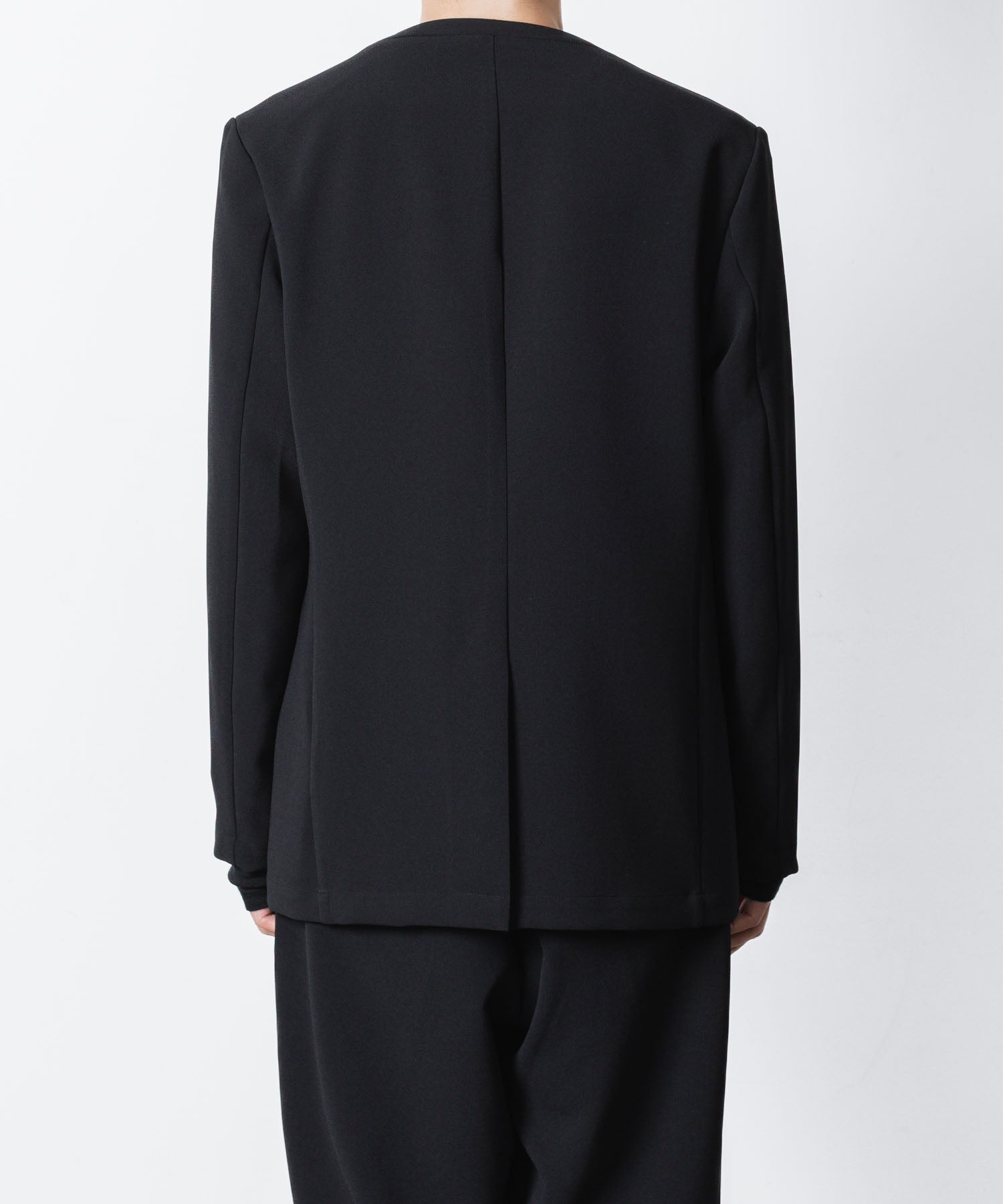 ATTACHMENT アタッチメントのPE STRETCH DOUBLE CLOTH COLLARLESS JKT - BLACKの公式通販サイトsession福岡セレクトショップ
