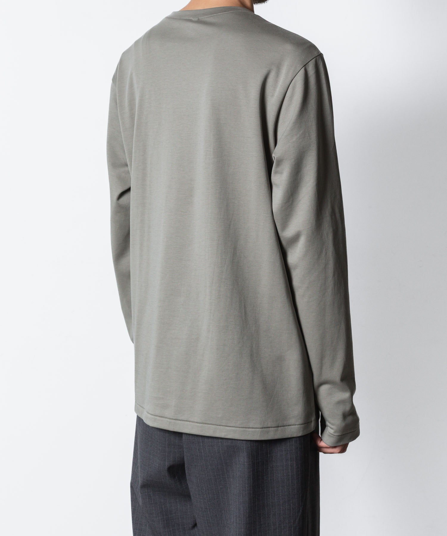 ATTACHMENT アタッチメントのCOTTON DOUBLE FACE SLIM FIT L/S TEE - L.KH GRAYの公式通販サイトsession福岡セレクトショップ
