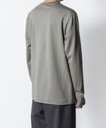 画像をギャラリービューアに読み込む, ATTACHMENT アタッチメントのCOTTON DOUBLE FACE SLIM FIT L/S TEE - L.KH GRAYの公式通販サイトsession福岡セレクトショップ
