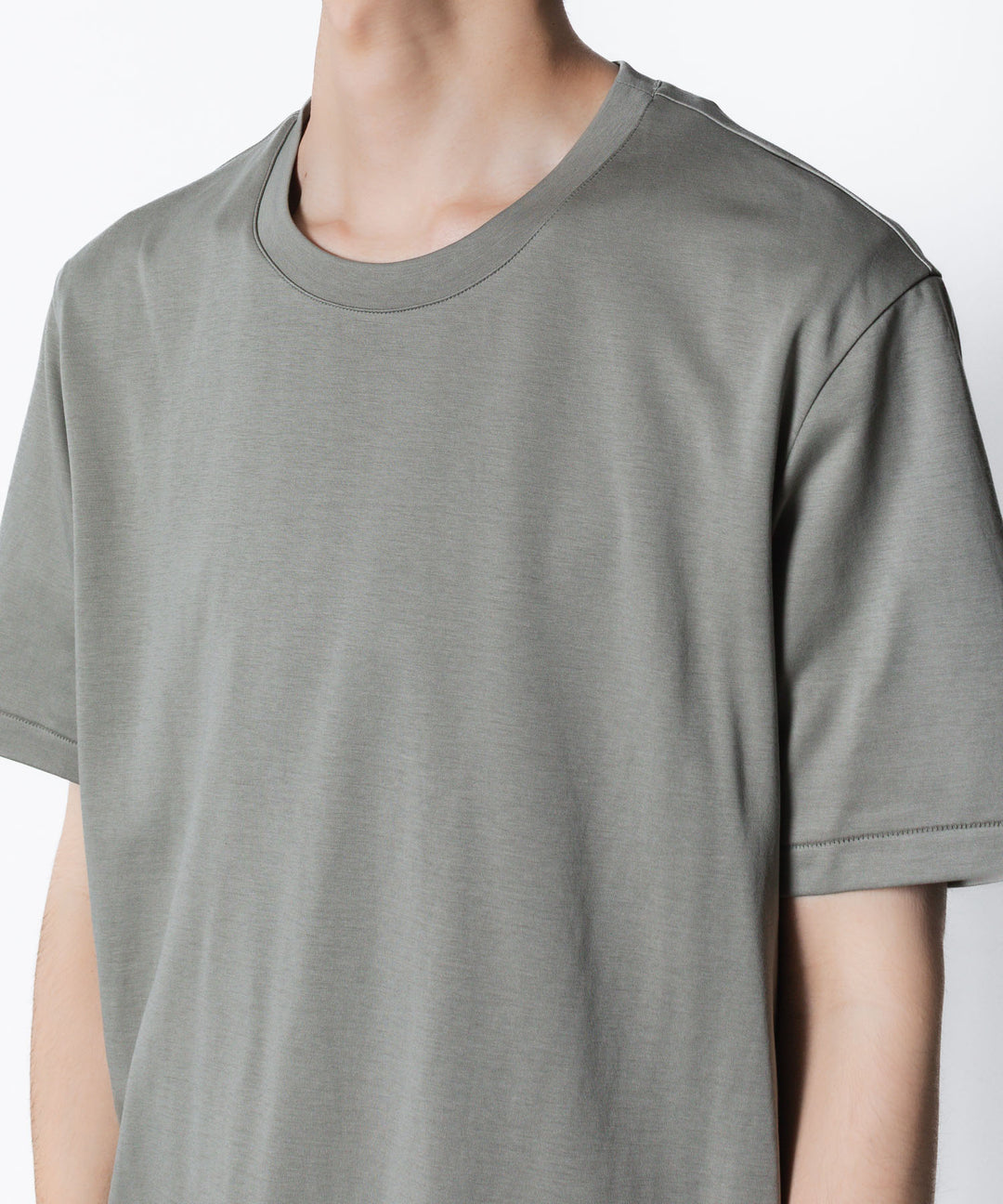 ATTACHMENT アタッチメントのCOTTON DOUBLE FACE SLIM FIT S/S TEE - L.KH GRAYの公式通販サイトsession福岡セレクトショップ