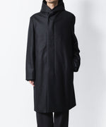 画像をギャラリービューアに読み込む, ATTACHMENT / EXCLUSIVE ITEMアタッチメントの2/90 SUPER120S MALTON ZIPUP HOODED COAT - BLACKの公式通販サイトsession福岡セレクトショップ
