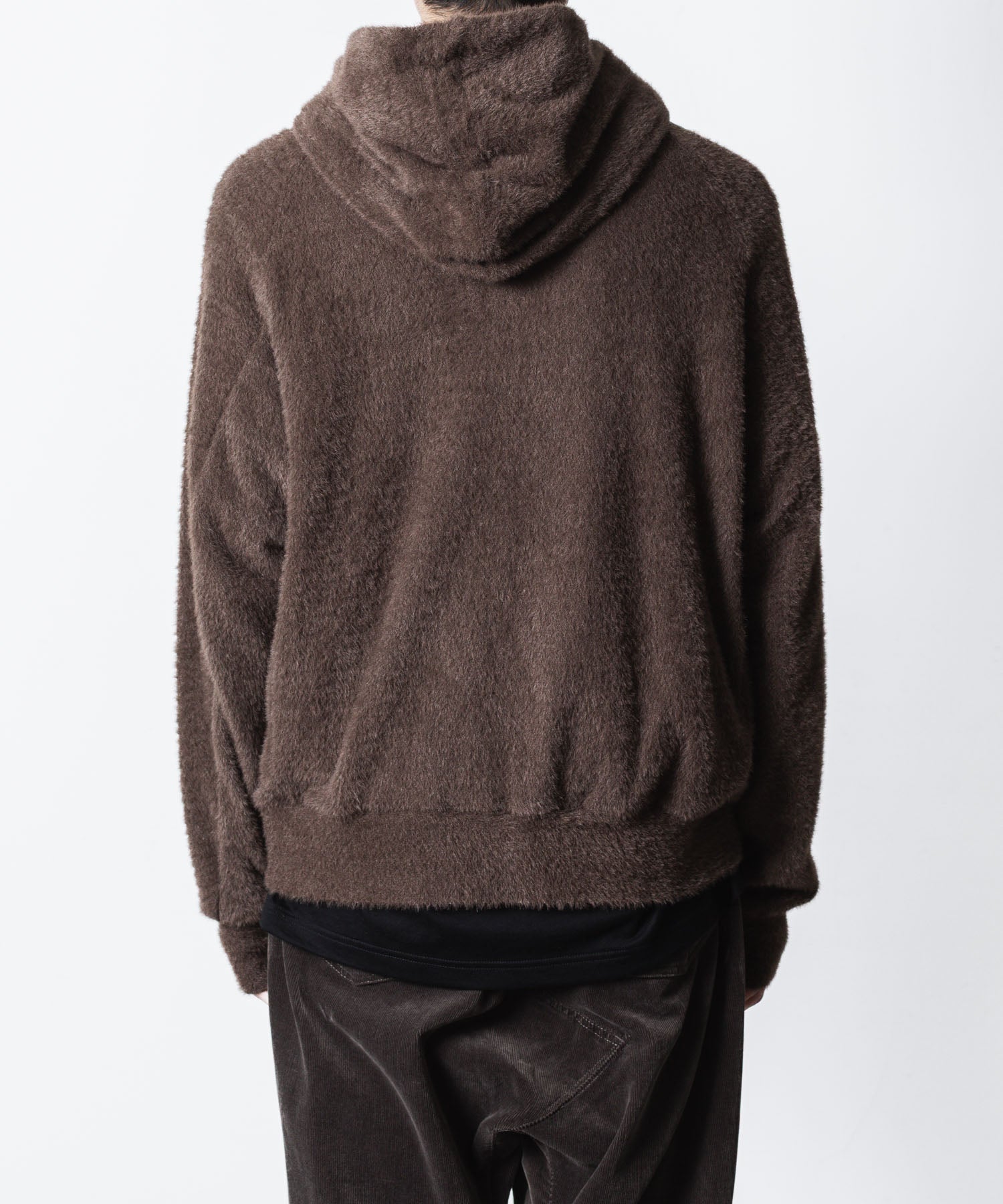 VEIN ヴェインのMALL YARN JERSEY ZIP UP HOODIE - BROWNの公式通販サイトsession福岡セレクトショップ