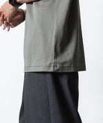 画像をギャラリービューアに読み込む, ATTACHMENT アタッチメントのCOTTON DOUBLE FACE SLIM FIT S/S TEE - L.KH GRAYの公式通販サイトsession福岡セレクトショップ
