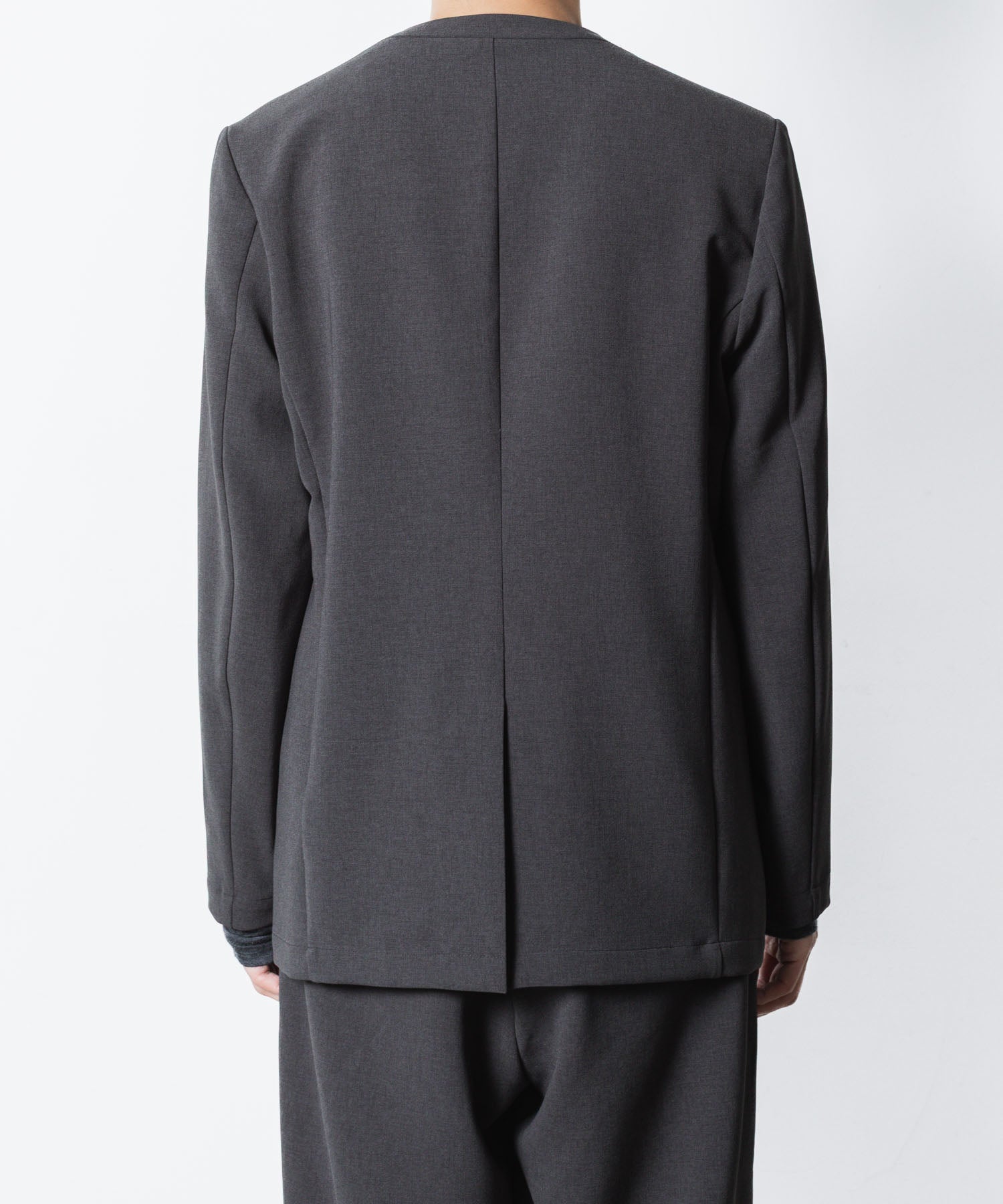 ATTACHMENT アタッチメントのPE STRETCH DOUBLE CLOTH COLLARLESS JKT - X.GRAYの公式通販サイトsession福岡セレクトショップ