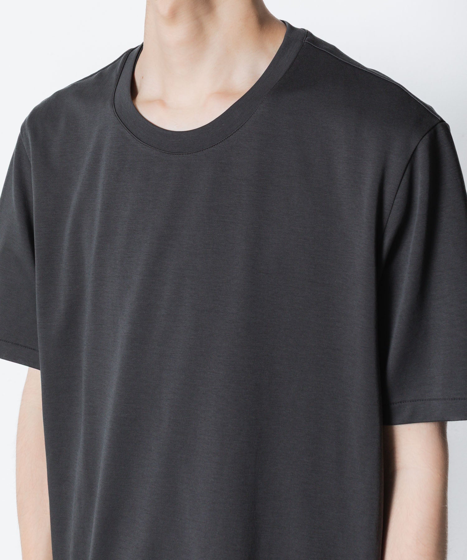 ATTACHMENT アタッチメントのCOTTON DOUBLE FACE SLIM FIT S/S TEE - D.GRAYの公式通販サイトsession福岡セレクトショップ