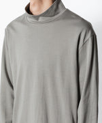 画像をギャラリービューアに読み込む, ATTACHMENT アタッチメントのCOTTON DOUBLE FACE SLIM FIT HIGHNECK L/S TEE - L.KH GRAYの公式通販サイトsession福岡セレクトショップ
