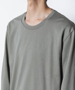 画像をギャラリービューアに読み込む, ATTACHMENT アタッチメントのCOTTON DOUBLE FACE SLIM FIT L/S TEE - L.KH GRAYの公式通販サイトsession福岡セレクトショップ
