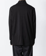 画像をギャラリービューアに読み込む, ATTACHMENT アタッチメントのCOTTON DOUBLE FACE SLIM FIT HIGHNECK L/S TEE - BLACKの公式通販サイトsession福岡セレクトショップ
