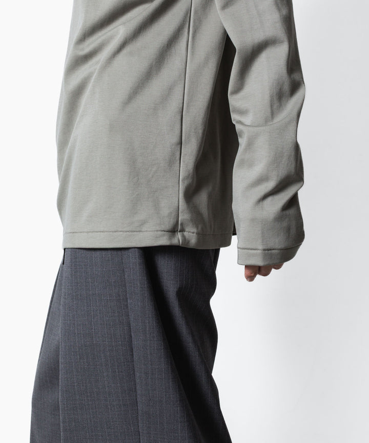ATTACHMENT アタッチメントのCOTTON DOUBLE FACE SLIM FIT HIGHNECK L/S TEE - L.KH GRAYの公式通販サイトsession福岡セレクトショップ