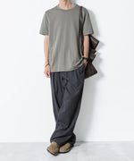 画像をギャラリービューアに読み込む, ATTACHMENT アタッチメントのCOTTON DOUBLE FACE SLIM FIT S/S TEE - L.KH GRAYの公式通販サイトsession福岡セレクトショップ
