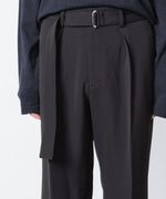 画像をギャラリービューアに読み込む, ATTACHMENT アタッチメントのPE STRETCH DOUBLE CLOTH BELTED STRAIGHT TROUSERS - D.GRAYの公式通販サイトsession福岡セレクトショップ
