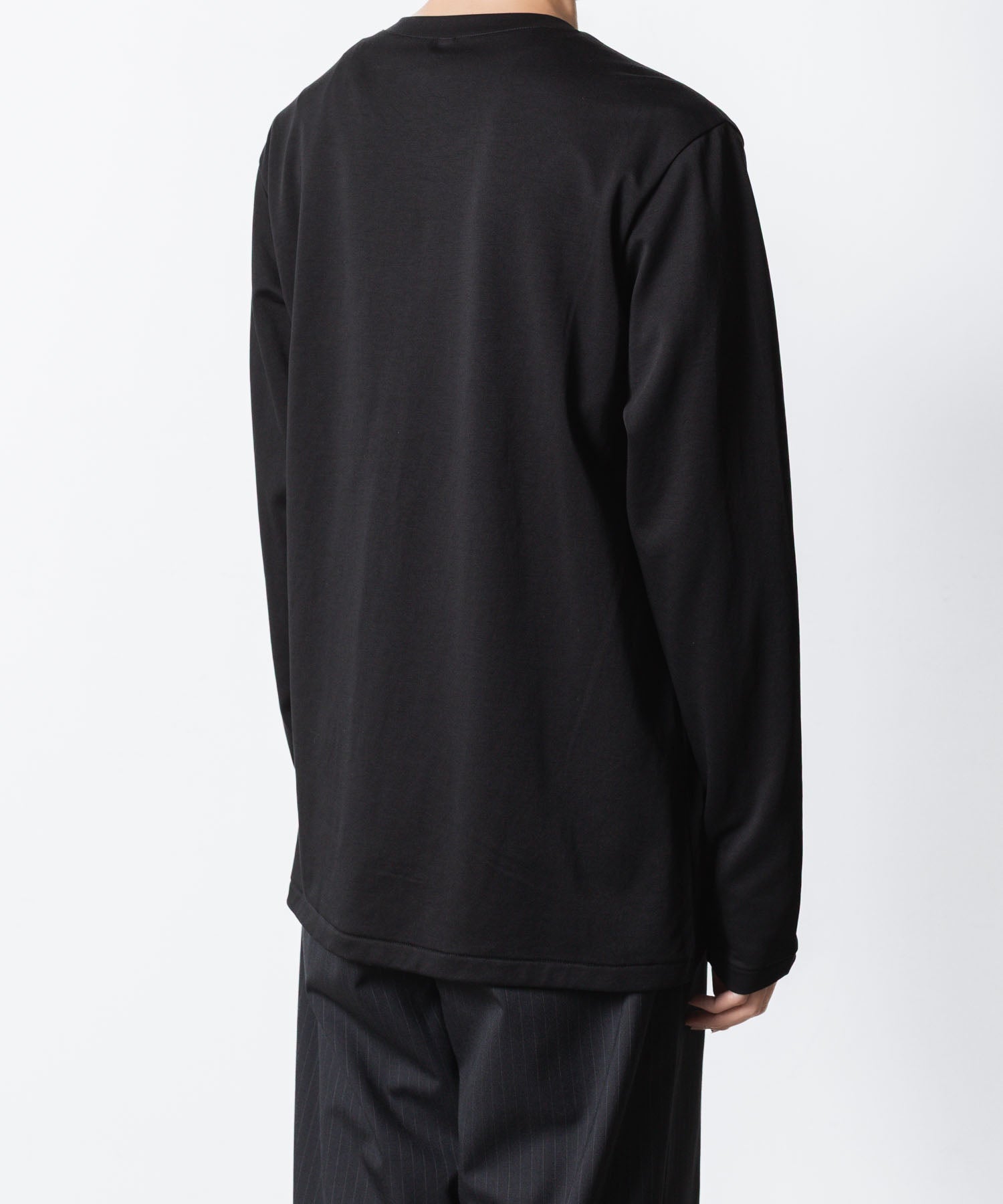ATTACHMENT アタッチメントのCOTTON DOUBLE FACE SLIM FIT L/S TEE - BLACK公式通販サイトsession福岡セレクトショップ