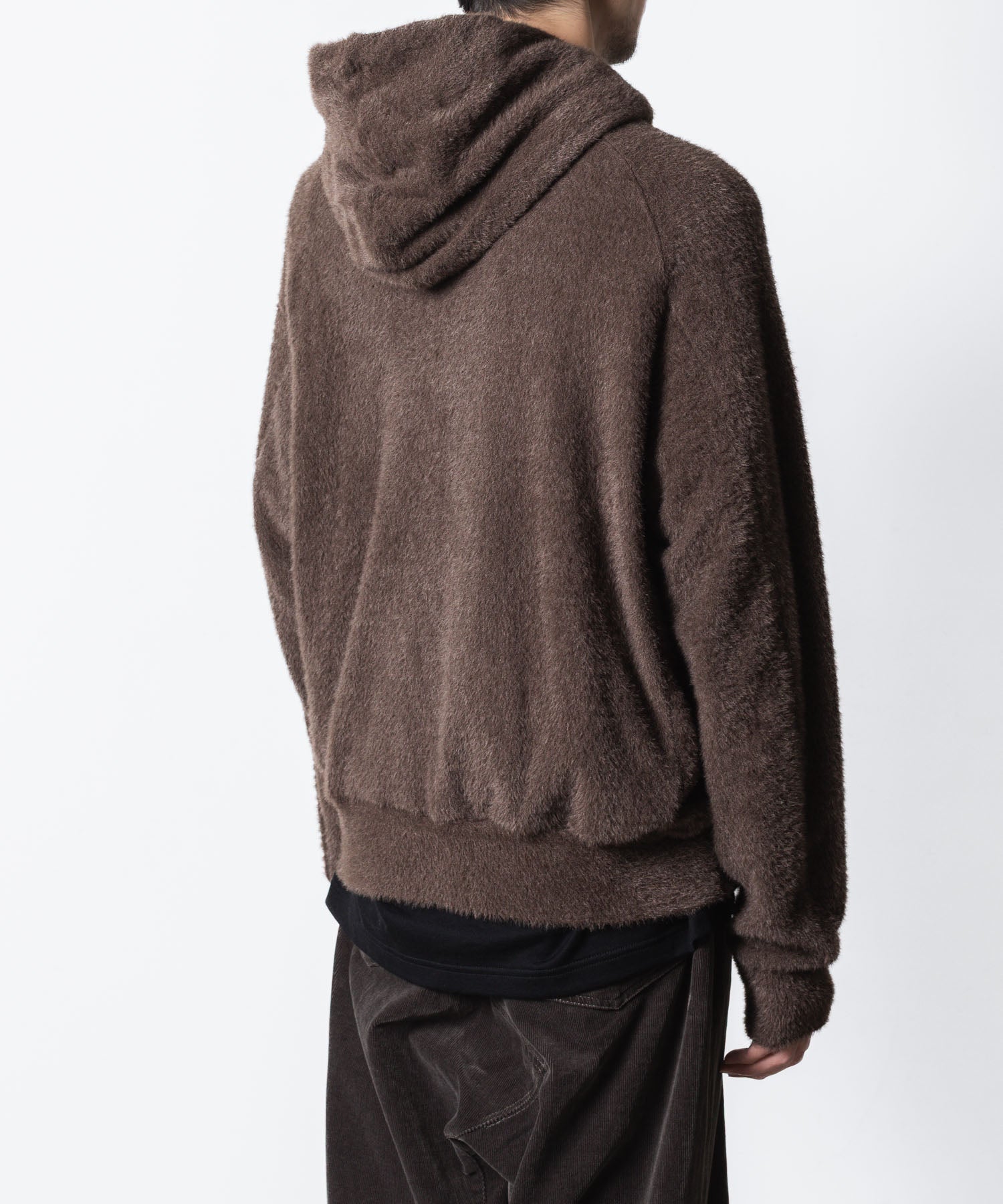 VEIN ヴェインのMALL YARN JERSEY ZIP UP HOODIE - BROWNの公式通販サイトsession福岡セレクトショップ