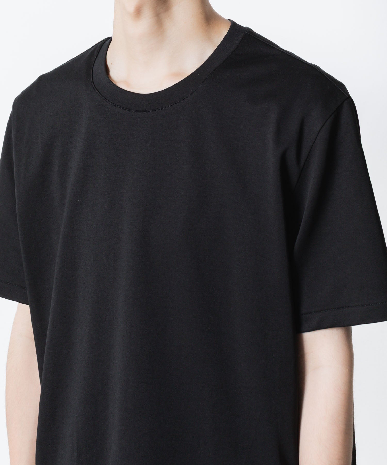 ATTACHMENT アタッチメントのCOTTON DOUBLE FACE SLIM FIT S/S TEE - BLACKの公式通販サイトsession福岡セレクトショップ
