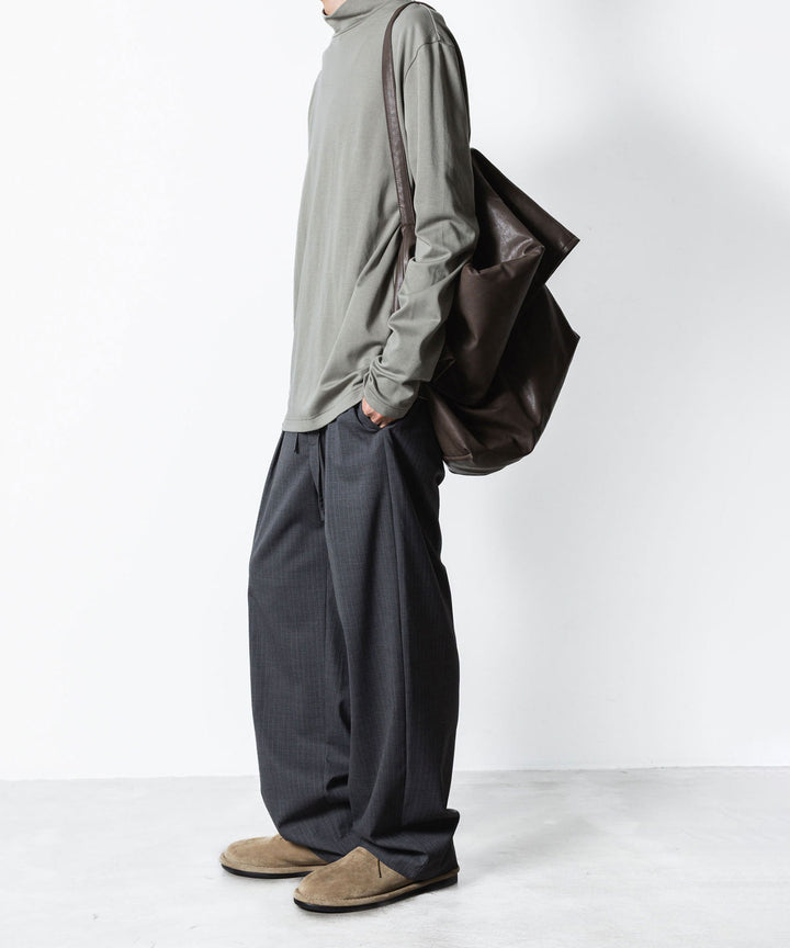 ATTACHMENT アタッチメントのCOTTON DOUBLE FACE SLIM FIT HIGHNECK L/S TEE - L.KH GRAYの公式通販サイトsession福岡セレクトショップ
