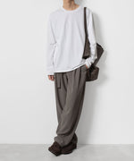 画像をギャラリービューアに読み込む, ATTACHMENT アタッチメントのCOTTON DOUBLE FACE SLIM FIT L/S TEE - WHITEの公式通販サイトsession福岡セレクトショップ
