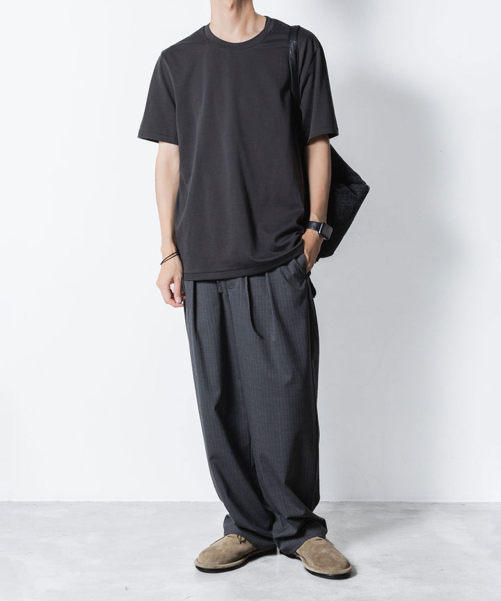 ATTACHMENT アタッチメントのCOTTON DOUBLE FACE SLIM FIT S/S TEE - D.GRAYの公式通販サイトsession福岡セレクトショップ