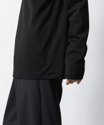 画像をギャラリービューアに読み込む, ATTACHMENT アタッチメントのCOTTON DOUBLE FACE SLIM FIT HIGHNECK L/S TEE - BLACKの公式通販サイトsession福岡セレクトショップ
