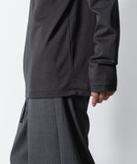 画像をギャラリービューアに読み込む, ATTACHMENT アタッチメントのCOTTON DOUBLE FACE SLIM FIT HIGHNECK L/S TEE - D.GRAYの公式通販サイトsession福岡セレクトショップ
