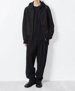 画像をギャラリービューアに読み込む, ATTACHMENT / EXCLUSIVE ITEMアタッチメントのCO STRECH TERRY ZIP UP HOODIE - BLACKの公式通販サイトsession福岡セレクトショップ
