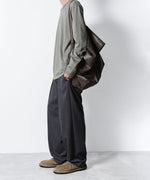 画像をギャラリービューアに読み込む, ATTACHMENT アタッチメントのCOTTON DOUBLE FACE SLIM FIT L/S TEE - L.KH GRAYの公式通販サイトsession福岡セレクトショップ
