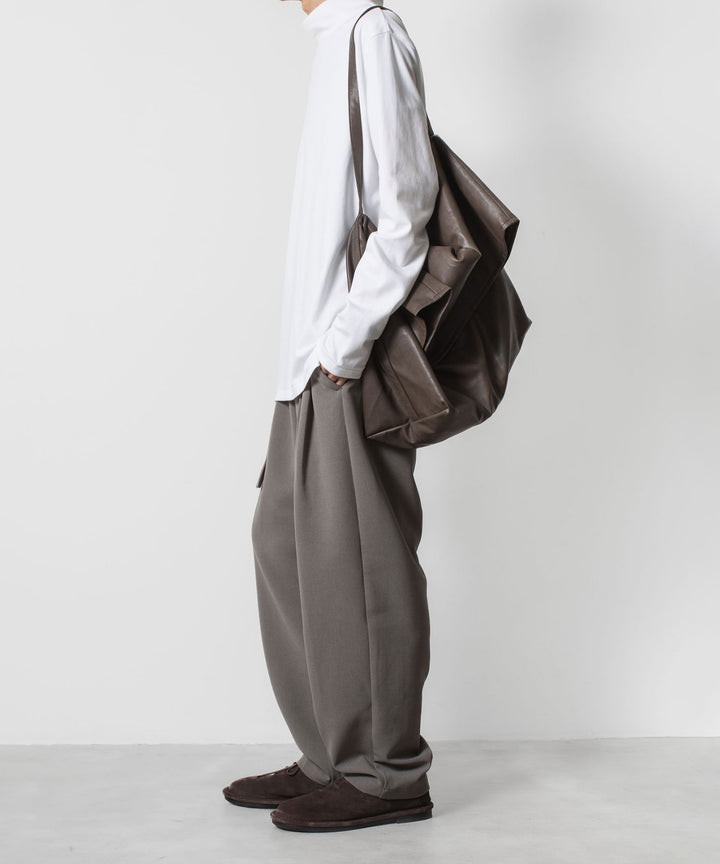 ATTACHMENT アタッチメントのCOTTON DOUBLE FACE SLIM FIT HIGHNECK L/S TEE - WHITEの公式通販サイトsession福岡セレクトショップ