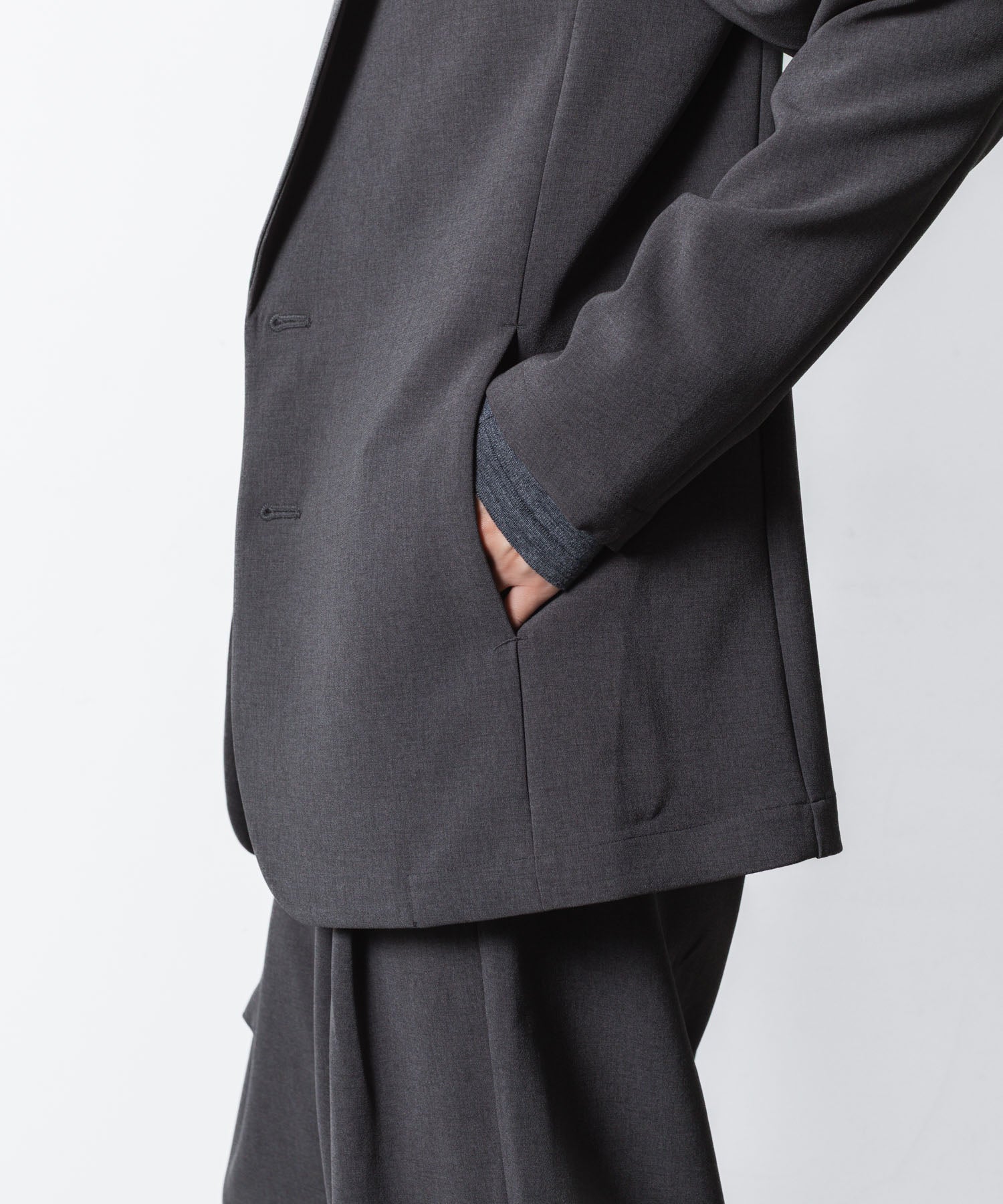 ATTACHMENT アタッチメントのPE STRETCH DOUBLE CLOTH 2B JKT - X.GRAYの公式通販サイトsession福岡セレクトショップ