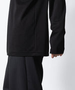 画像をギャラリービューアに読み込む, ATTACHMENT アタッチメントのCOTTON DOUBLE FACE SLIM FIT L/S TEE - BLACK公式通販サイトsession福岡セレクトショップ
