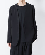画像をギャラリービューアに読み込む, ATTACHMENT アタッチメントのPE STRETCH DOUBLE CLOTH COLLARLESS JKT - BLACKの公式通販サイトsession福岡セレクトショップ
