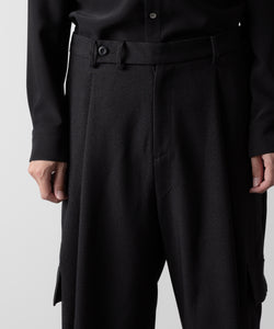 ato(アトウ)の3-PIECE MILITARY FLAP PANTS - BLACK公式通販サイトsession福岡セレクトショップ