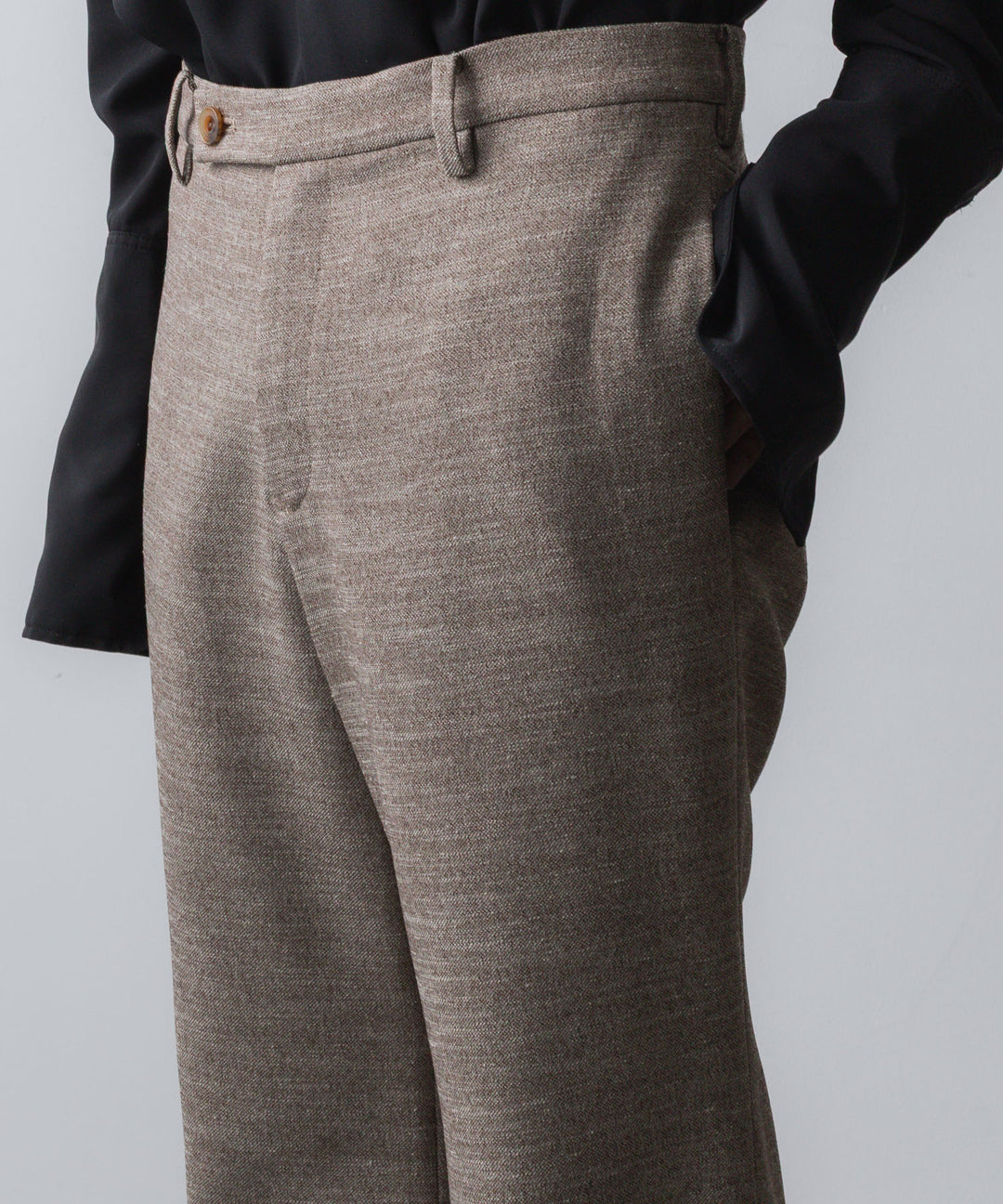 ato(アトウ)のSLUB TWEED FLAIR PANTS - BROWNの公式通販サイトsession福岡セレクトショップ