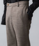 画像をギャラリービューアに読み込む, ato(アトウ)のSLUB TWEED FLAIR PANTS - BROWNの公式通販サイトsession福岡セレクトショップ
