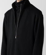 画像をギャラリービューアに読み込む, 【ato】STAND COLLAR ZIP PULLOVER - BLACK
