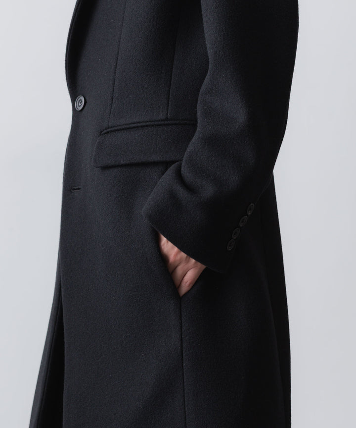 ato(アトウ)のENGLAND LAMB CHESTERFIELD COAT - BLACKの公式通販サイトsession福岡セレクトショップ