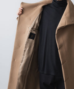 ato】ENGLAND LAMB MELTON STAND COLLAR COAT - D.BEIGE | 公式通販