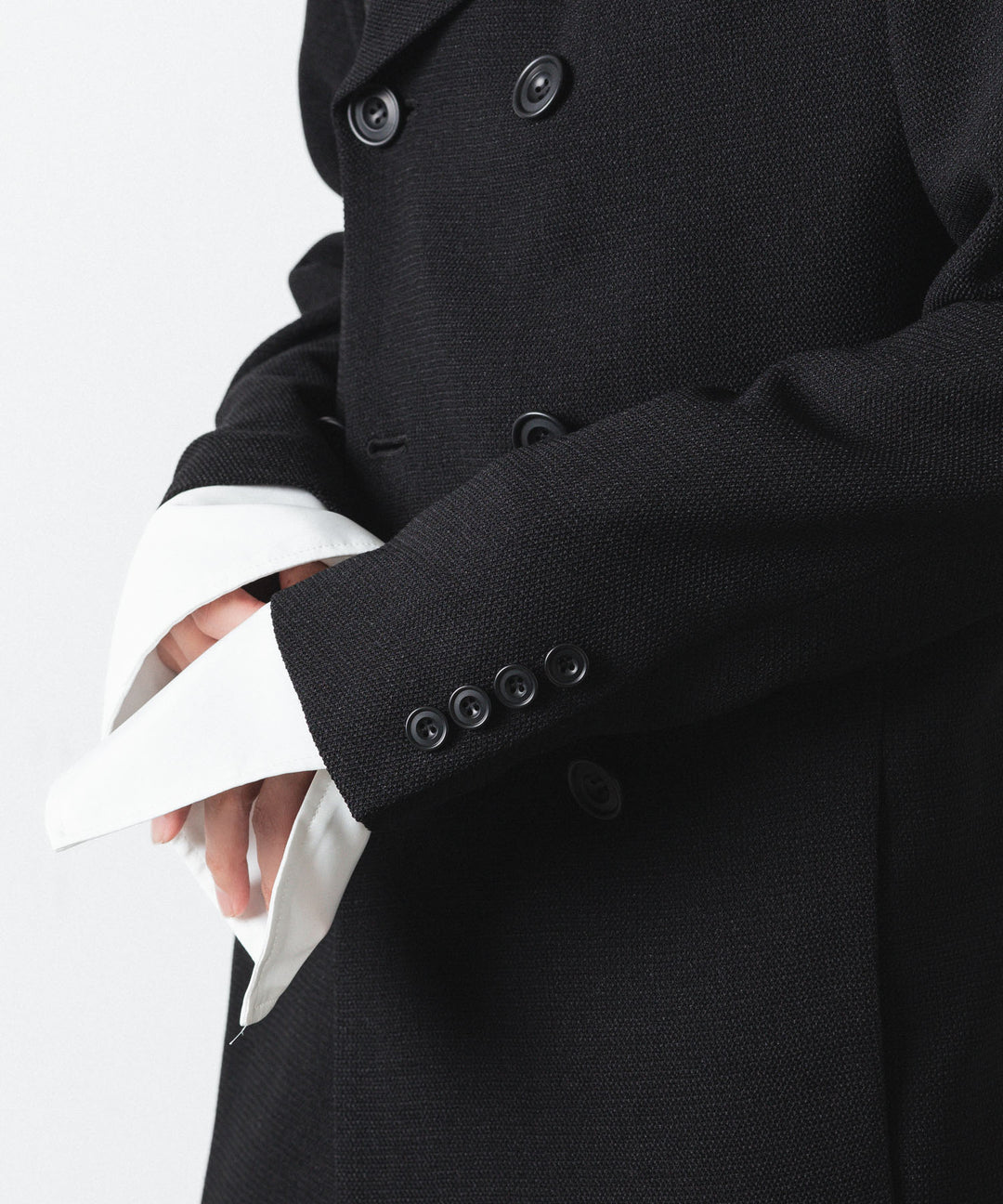 ato(アトウ)のDOUBLE BREASTED TRIXION JACKET - BLACKの公式通販サイトsession福岡セレクトショップ