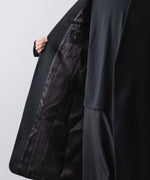 画像をギャラリービューアに読み込む, ato(アトウ)のSINGLE CHARME NO-COLLAR COAT - BLACKの公式通販サイトsession福岡セレクトショップ
