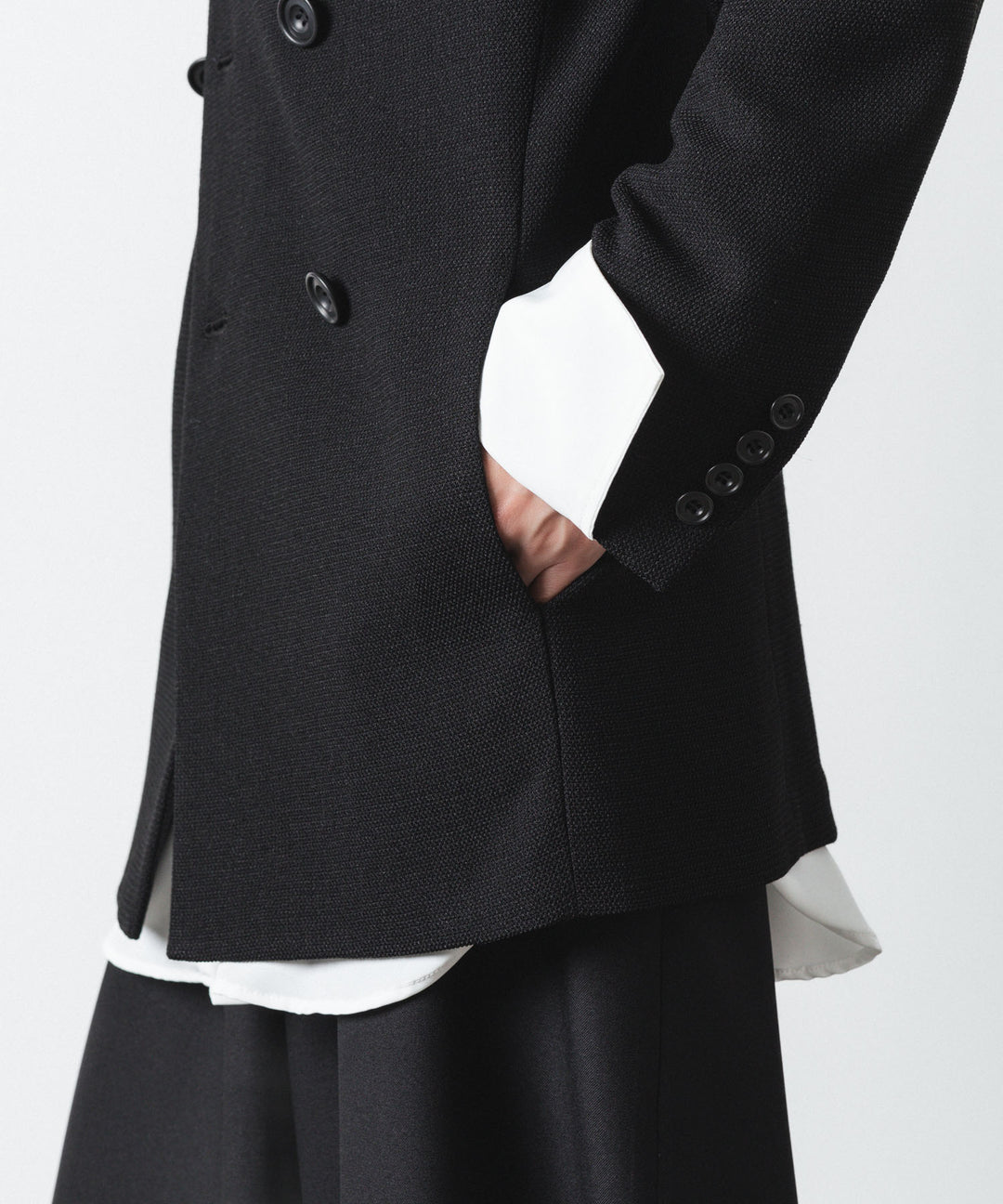 ato(アトウ)のDOUBLE BREASTED TRIXION JACKET - BLACKの公式通販サイトsession福岡セレクトショップ